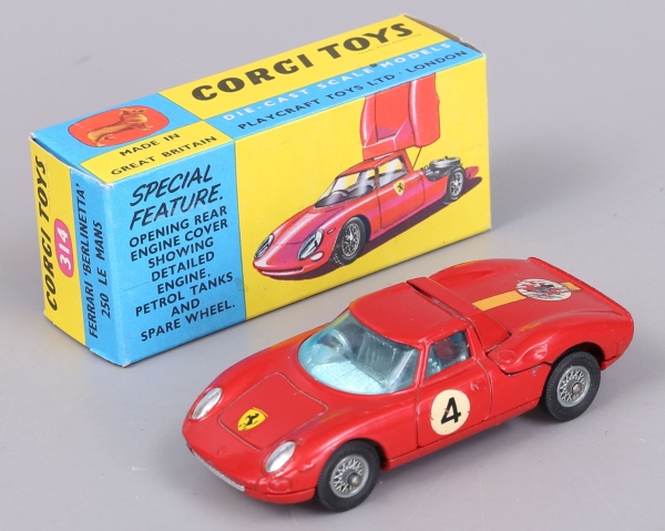 Corgi Toys Ferrari Berlinetta 250 Le Mans 1964 DieCast Model in original box (8566)